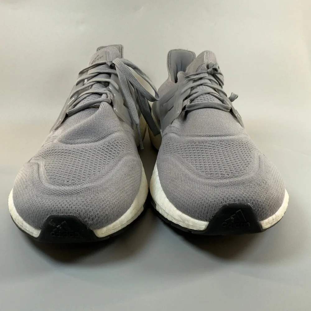 Adidas Ultraboost 22 Mens 14 Running Shoes Gray White Lace Up Low Sneakers Boost